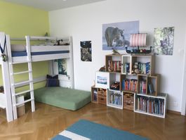 De Breuyn Stockbett, weiss lasiert