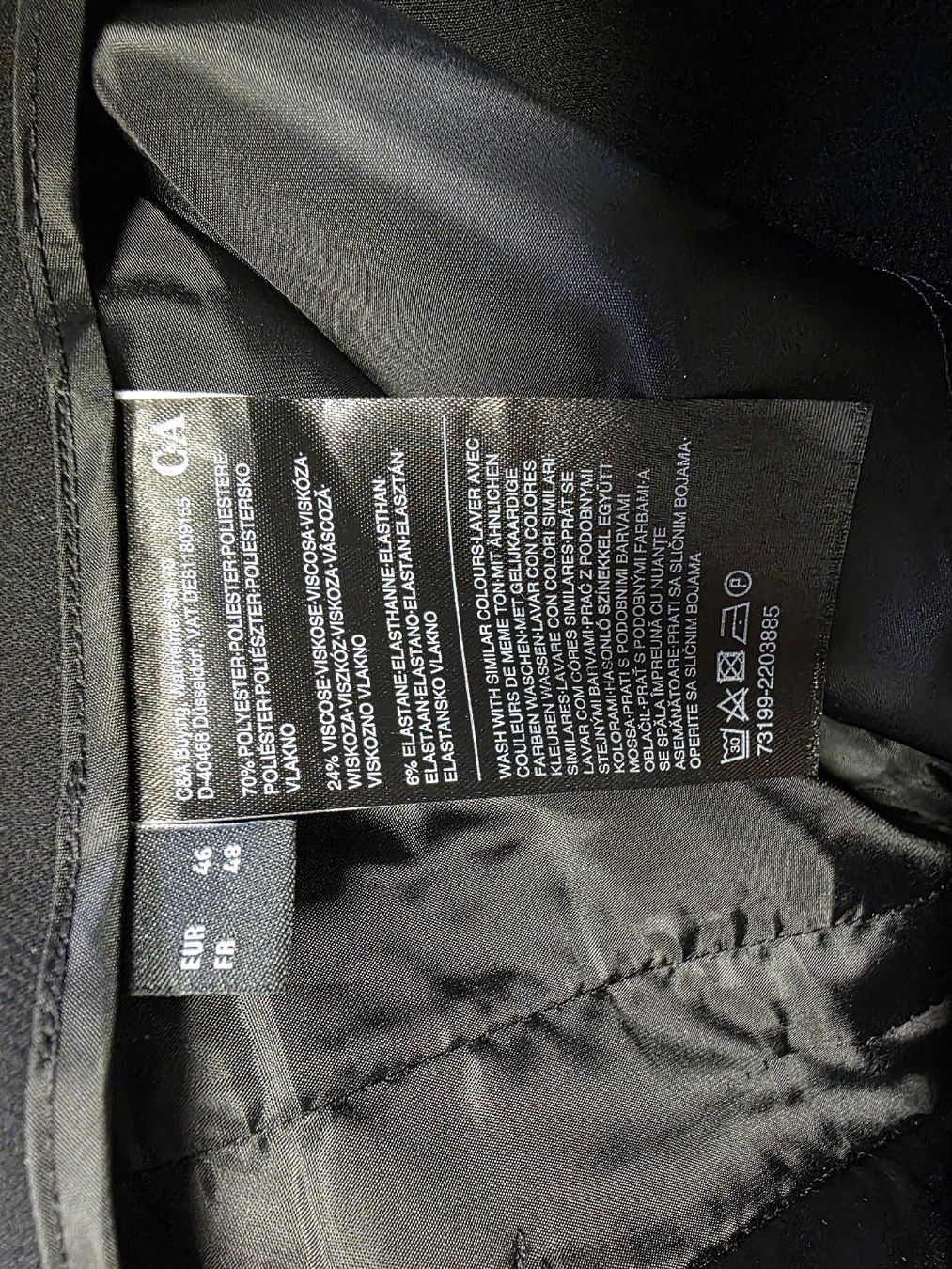 C&A Hosen: New Black trousers size 46  – Neu und originalverpackt aus Volketswil von mic_27b5 2