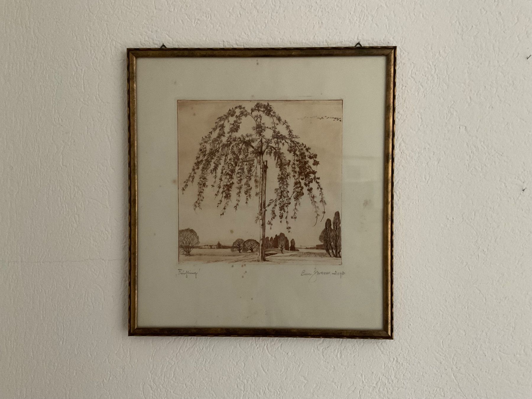 Grafiken & Lithographien: Conrad Strasser 1878-1954 Litografie Frühling – Gebraucht aus Pfäffikon ZH von Ben0707 1