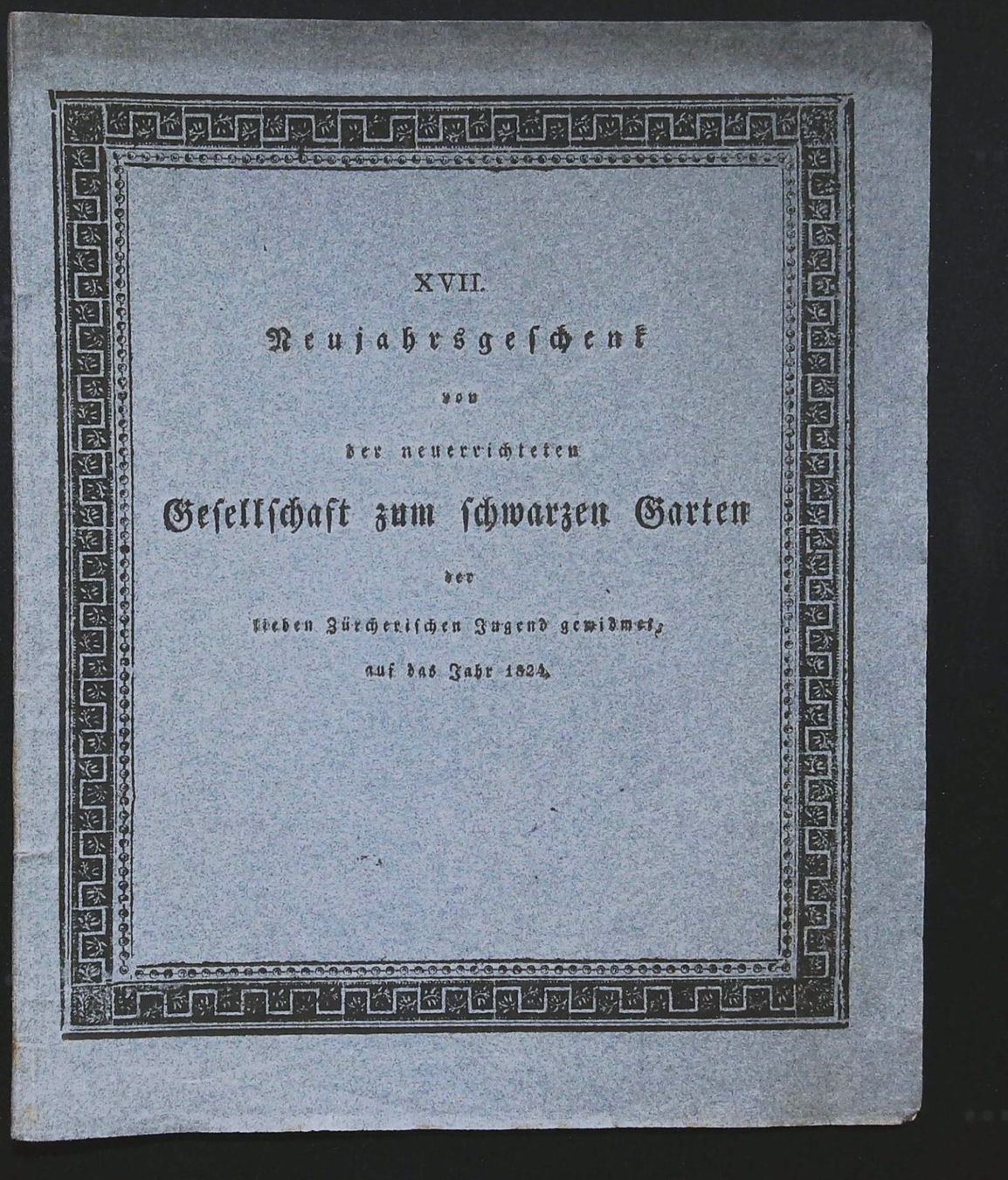 Libri: Blumenstein Neujahrsblatt mit Ansicht 1824 – Usato da Rafz venduto da Helvet32 3