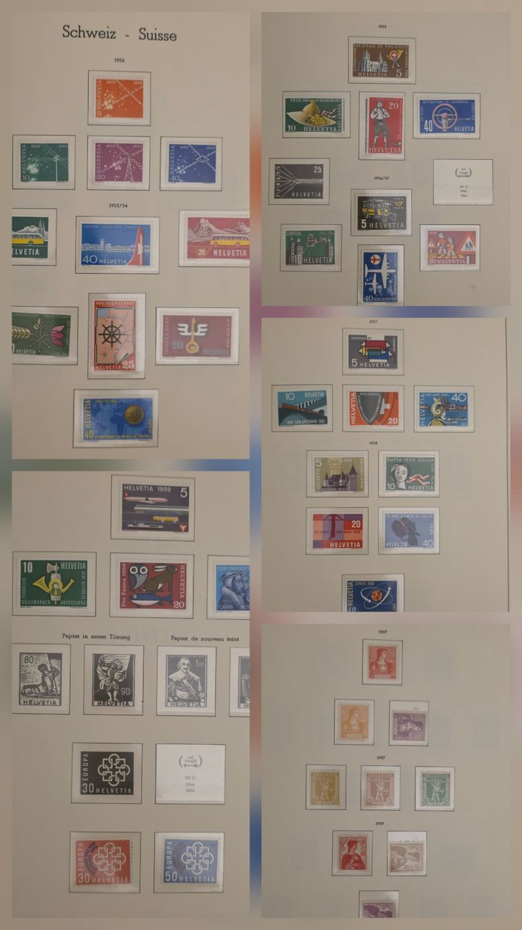 Tous les timbres: Postfrisch Briefmarken Schweiz  – Neuf (Voir description) à Bern par Kocholo 4