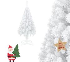 Künstlicher Weihnachtsbaum 150cm weiß, 300 Spitzen