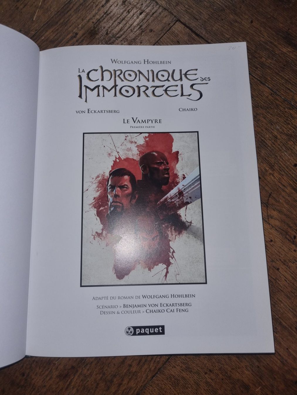 Fumetti: BD La Chronique des Immortels - Le Vampyre – Usato da Fribourg venduto da sal_5ln6 3