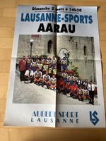 FC Lausanne Sports FC Aarau Vintage Matchplakat Poster
