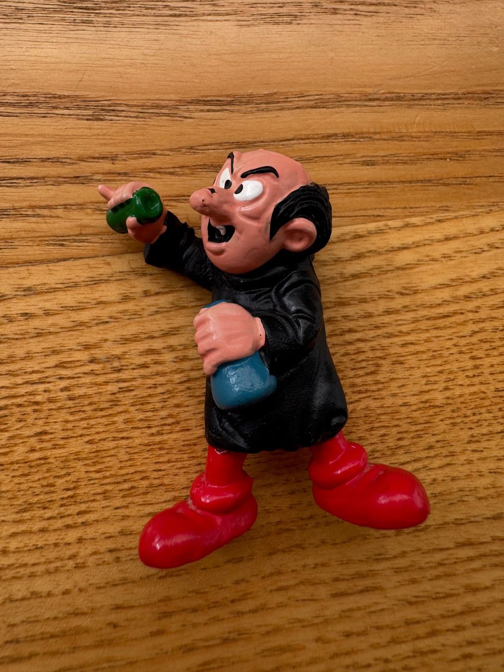 Statuette: Original Schlumpf Schleich Peyo - Gargamel mit Flasche – Usato da Fislisbach venduto da chili2006 1