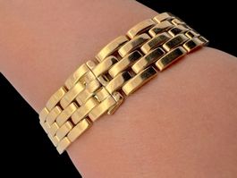 Cartier Maillon Panthère Armband 18k Gelbgold 18.4cm *S2365