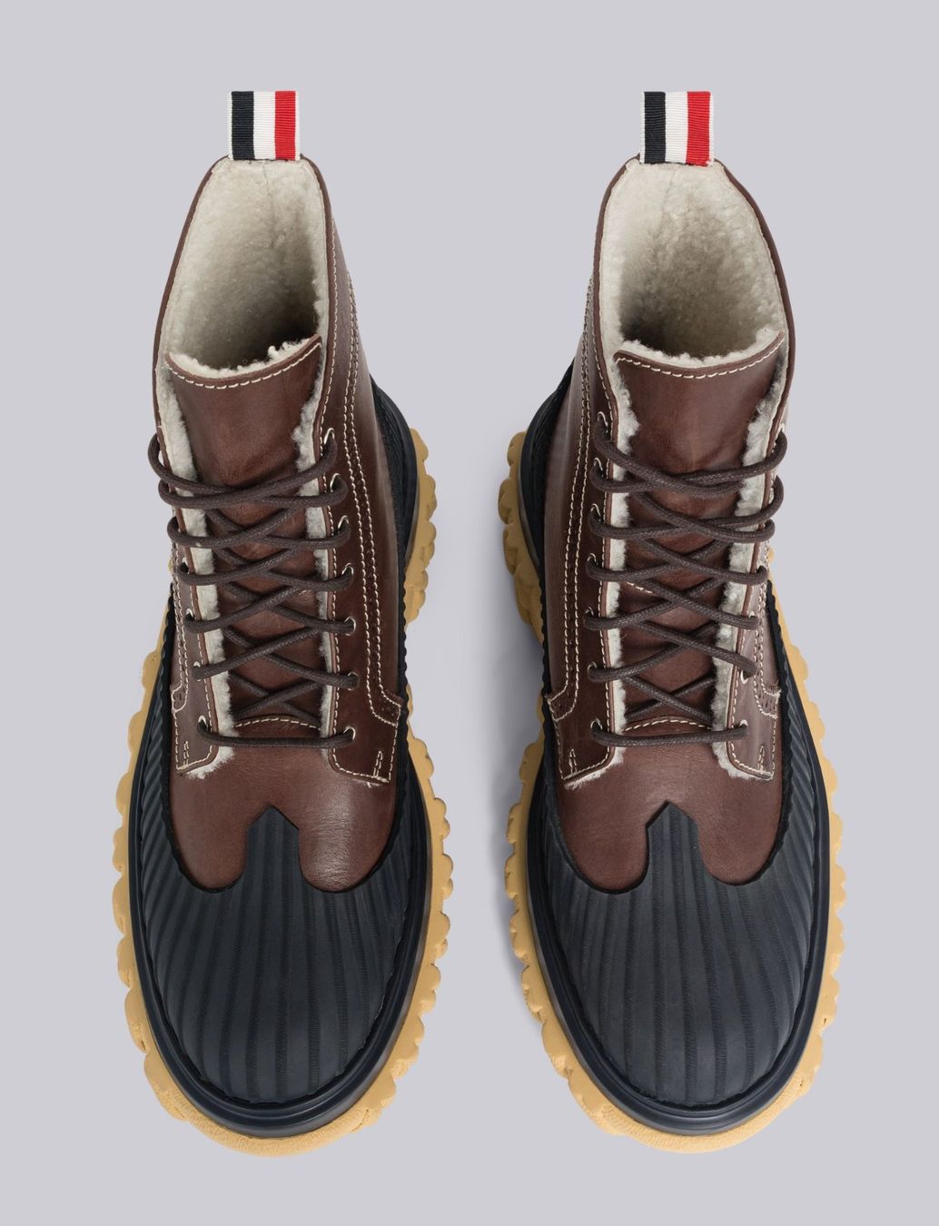 Scarpe da uomo: THOM BROWNE Shearling Lined Longwing Duck Boots 41.5 NEU – Nuovo e nell'imballaggio originale da Kreuzlingen venduto da kruezbiz 3