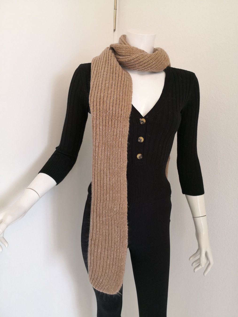 Foulard & Sciarpe: 🤩STRICK-SCHAL BEIGE – Usato da Olten venduto da Naja-Twins-Twins 3