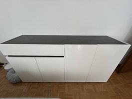 Sideboard weiss/Anthrazit