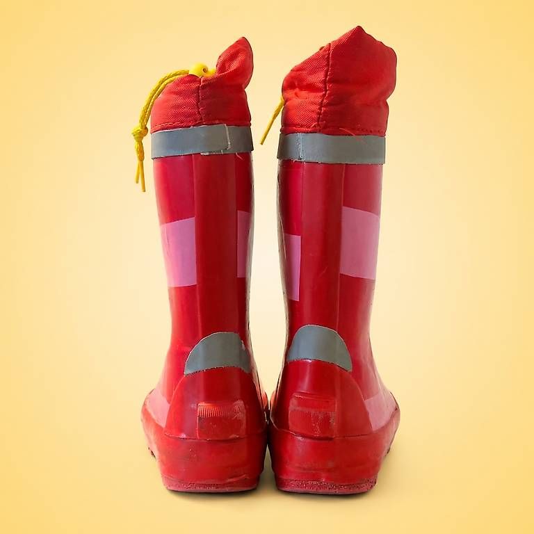 Scarpe per ragazzi: Kinder Gummistiefel rot rosa gestreift – Usato da Wallenwil venduto da SagShi 3