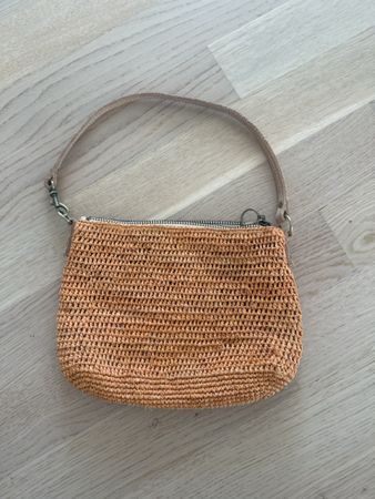 Sans-Arcidet Paris Tasche geflochten braun Leder neuwertig