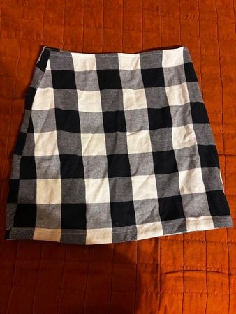 Mini-jupe à carreaux Bleu foncé et blanc Heartbreak 36 S