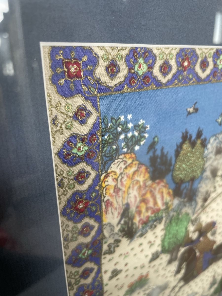 Dipinti: Tableau Ancien Tissu Persan – Usato da Vallamand venduto da Bricbracbroc82 1