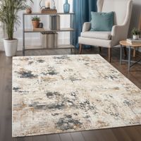 Moderner Teppich, abstraktes Muster, multi/beige, 160x220cm
