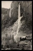 Lauterbrunnen, Ortspartie mit Turm u. Wa