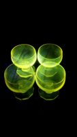 Uranglas Cognacgläser Art Deco UV 365-395nm 1930 