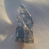 Fluorit BLAU 41mm schöner Naturstein