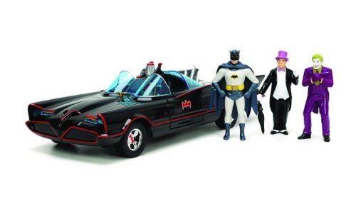 Modellautos: BATMAN BATMOBILE 1966 MIT 3 FIGUREN 1:24 JADA – Neu und originalverpackt aus Suhr von Moebelsiralfred