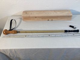 Wanderstock mit Holzknauf Spezial, alles neue Lekiteile