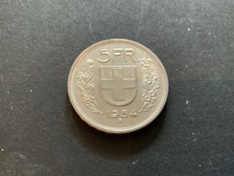 1954 FÜNFLIBER SILBER UNZIRKULIERT 