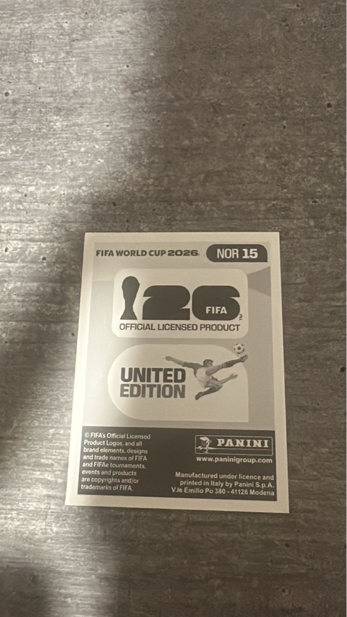 Panini Sammelbilder & Trading cards: NOR 15 , FIFA WORLD CUP 2026  – Neu (gemäss Beschreibung) aus Frauenfeld von 1PegPeg1 1