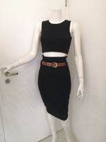 🤩MANGO ROCK SCHWARZ MIT FALTEN, TASCHEN & GURTPASSANTEN