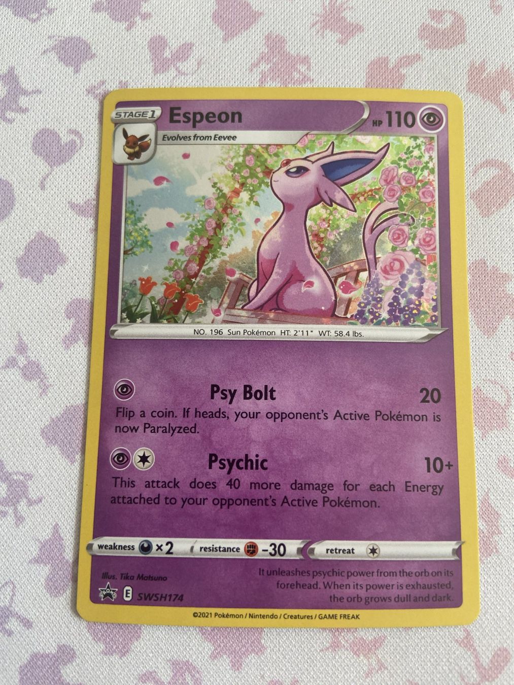 Cartoline: Espeon SWSH174 Schwert & Schild Promo – Usato da Reinach venduto da Sobek96