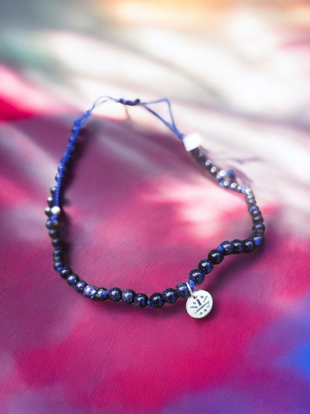Bracciali & Braccialetti: Fusskette Blaufluss & Silber – Nuovo e nell'imballaggio originale da Aarau venduto da Schmuckhoehle_MD 6