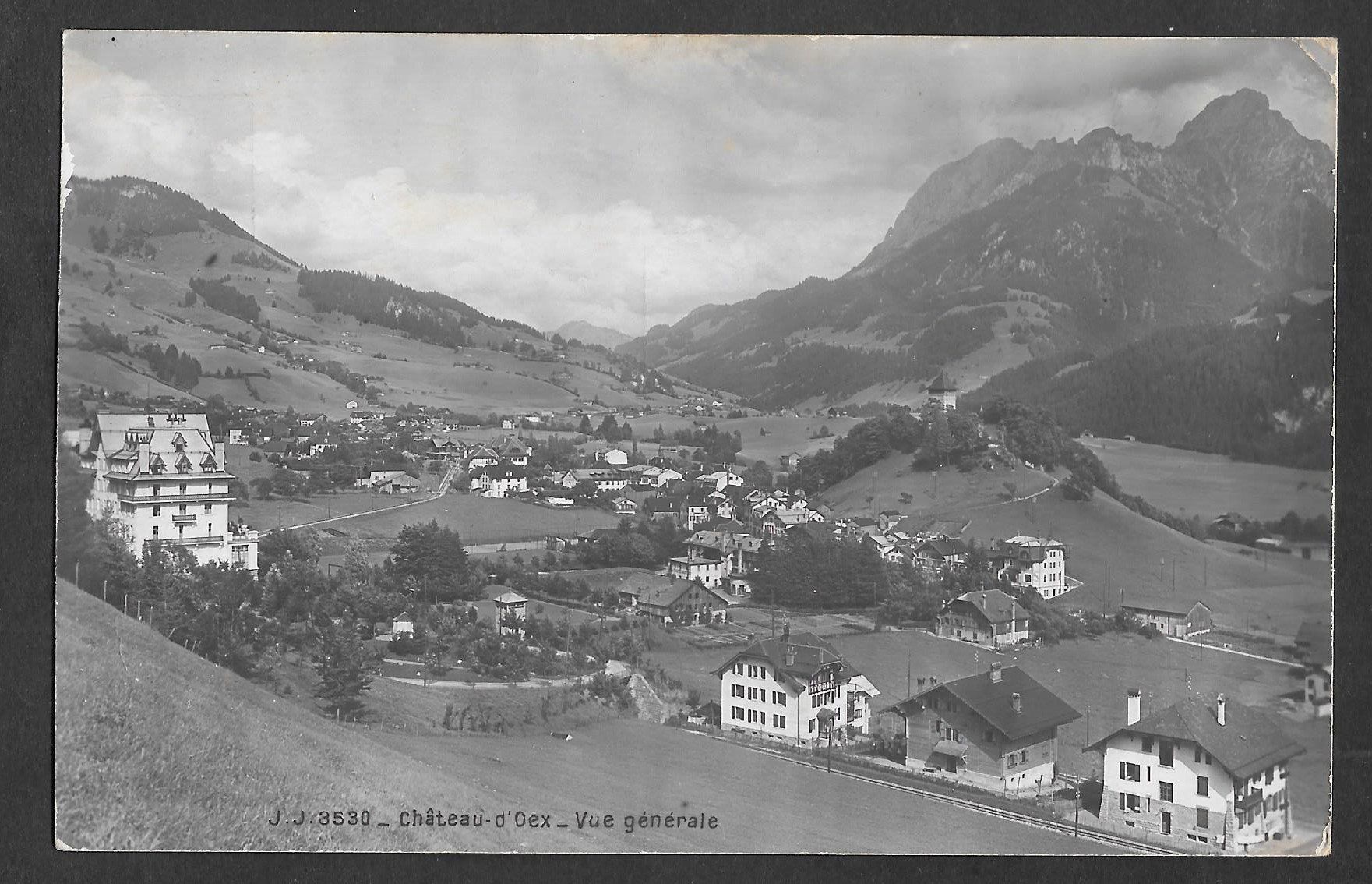 Cartoline postali: Château-d'Oex vue générale – Usato da Olten venduto da clotaldi