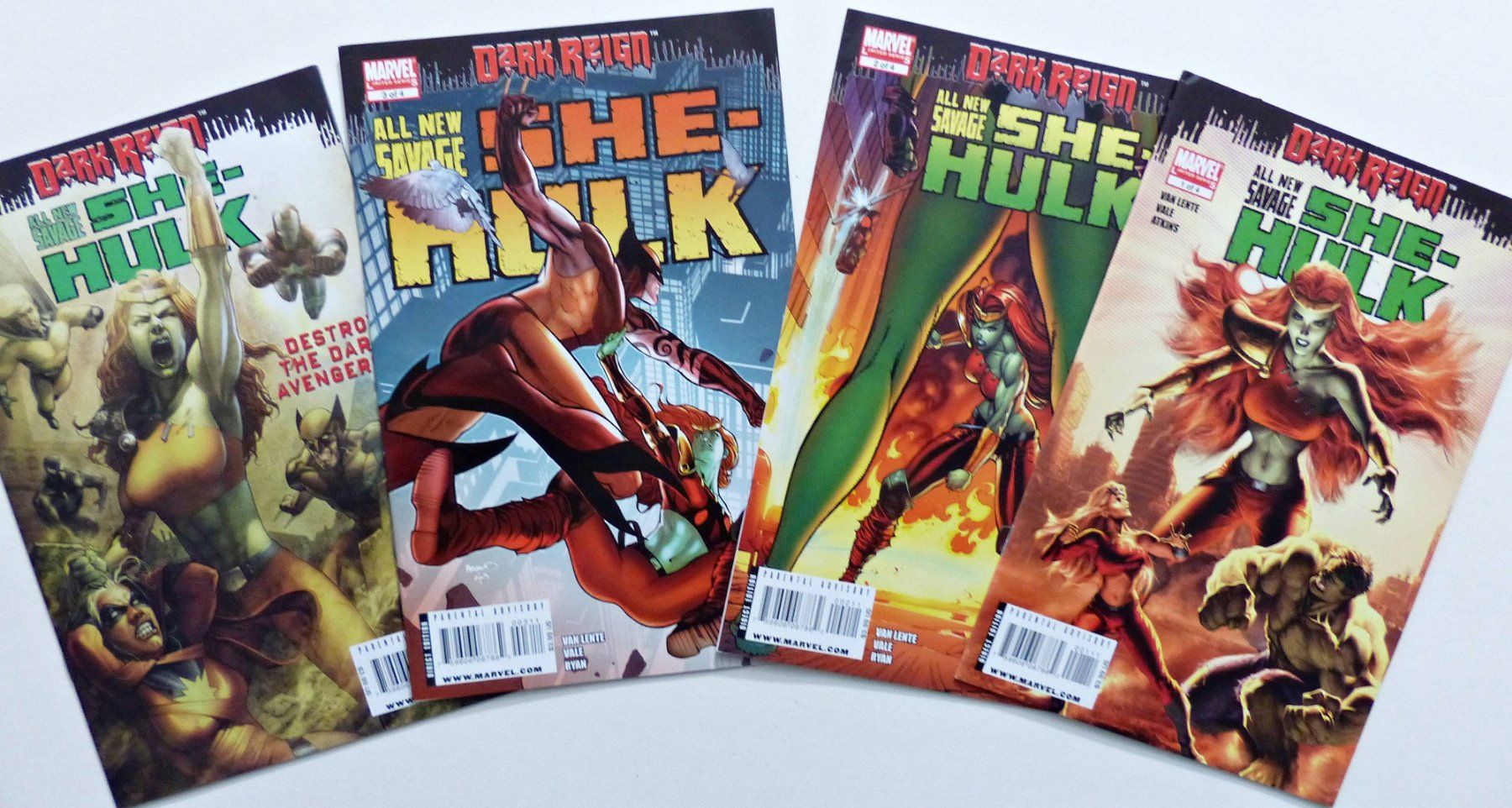 Comics: DARK REIGN SAVAGE SHE-HULK COMPLETE 4 PART SERIE MARVEL 2009 – Gebraucht aus Lugano von YouWantUS