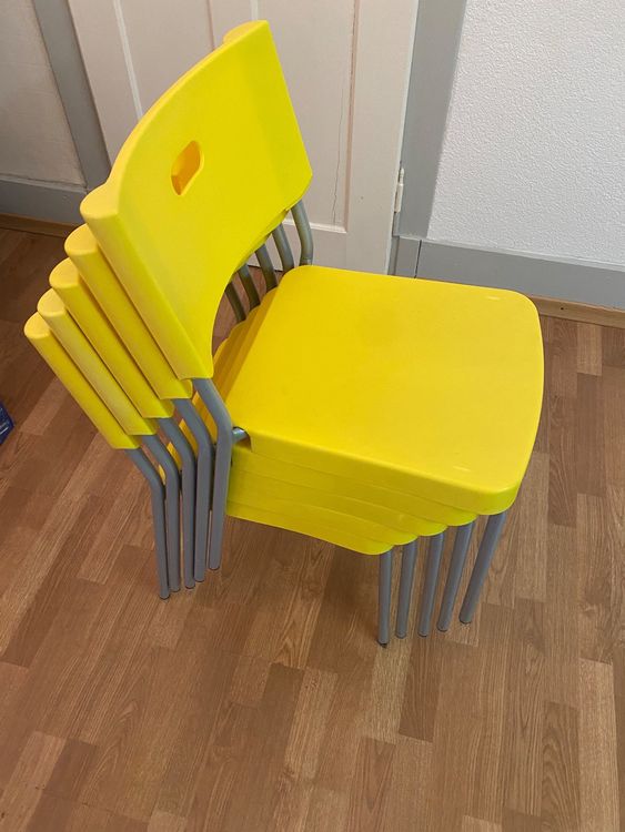 5 Herman Stühle Ikea Gelb Kaufen auf Ricardo