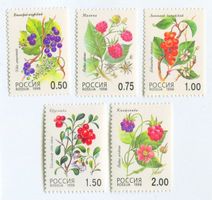 Briefmarken "Beeren". Russland.