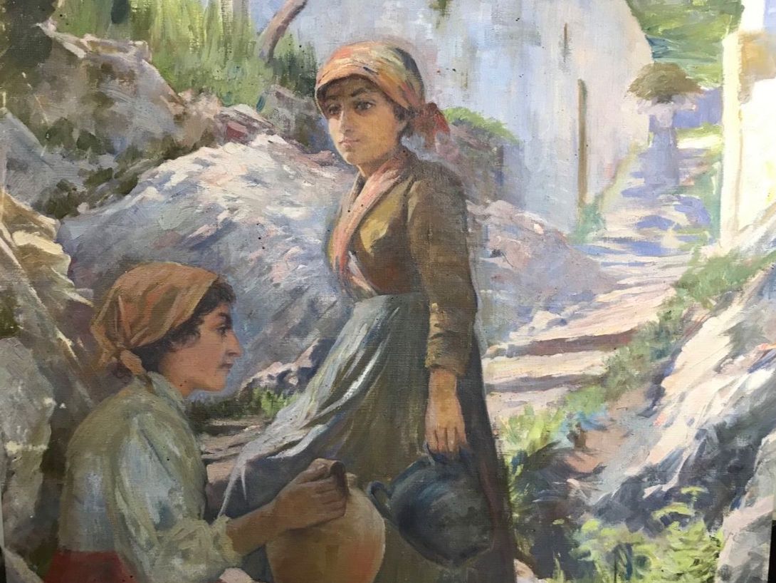 Dipinti: Ölgemälde um 1900 mit Monogramm – Usato da Wolfhalden venduto da SecondAntique