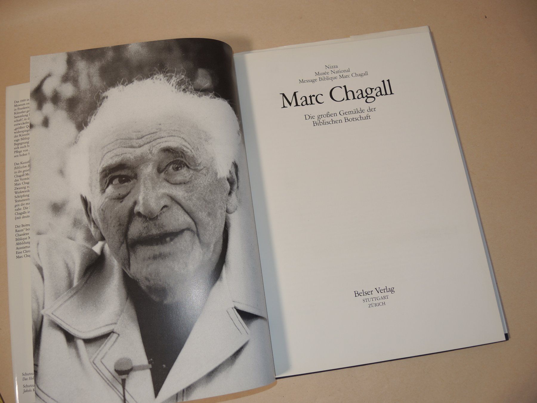 Libri: Marc Chagall Belser Verlag  Gemälde der biblischen Botschaft – Usato da Rorschach venduto da maeck8 1
