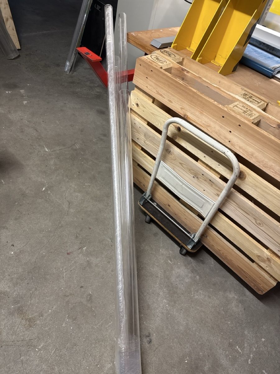 Servierplatten: Plexiglas Röhren, Acrylglas Rohre, div. Grössen, Basteln – Gebraucht aus Effretikon von ahus 1