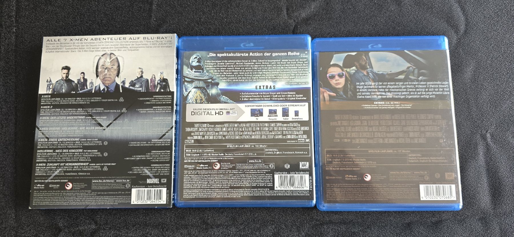 Tutti i DVDs: X-Men Collection, Apocalypse & Logan Blu-Ray Filme-Set – Usato da Doppleschwand venduto da Bennox94 1