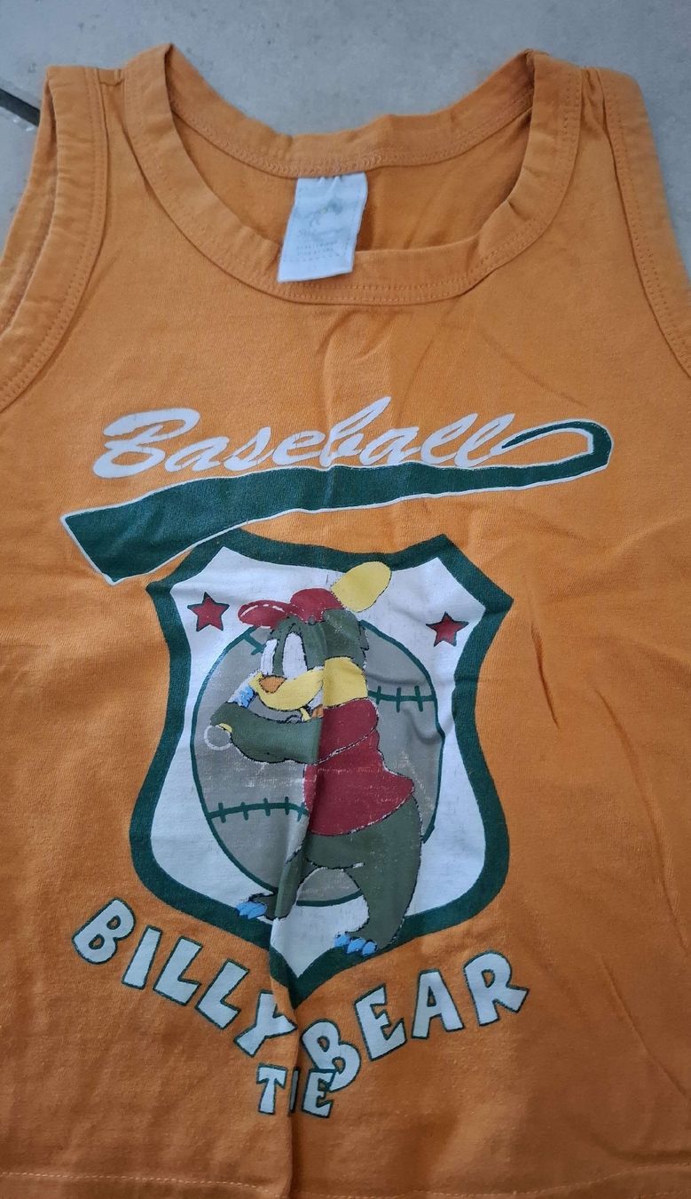 Camicie, T-shirt & Polo: Débardeur Billy Bear orange – Usato da Les bois venduto da Steph-tigrou