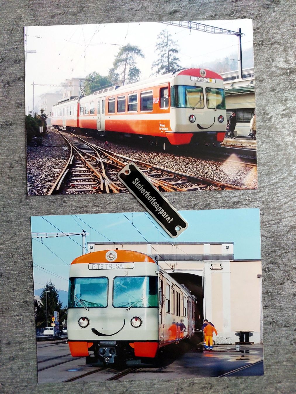 Cartoline postali: FLP Triebwagen mit "Smile" - Foto's – Usato da Schönenwerd venduto da Steidi