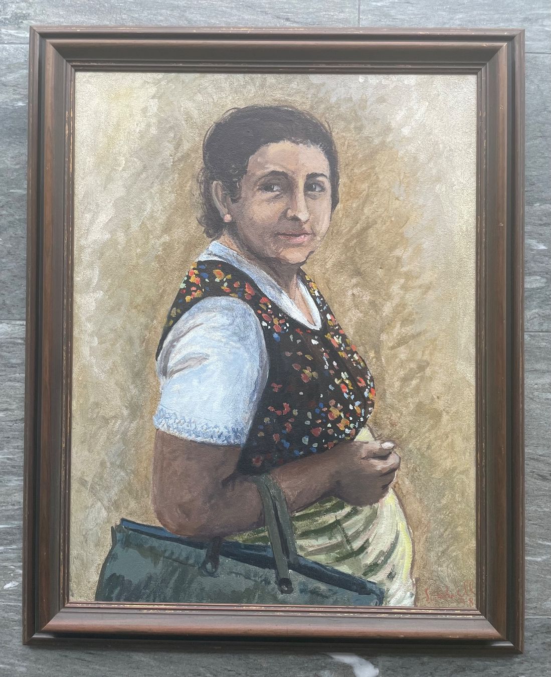 Dipinti: Bild von Scabell, Original, 88 x 70 cm – Usato da Weggis venduto da Prinz49