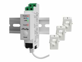 Shelly Pro 3EM Energiezähler 3-Phasen neu + Originalverpackt