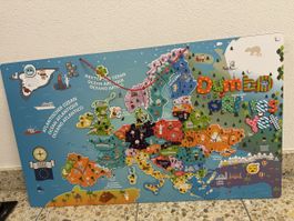 Magnet: Lernspielzeug Europa-Karte für Kinder, Top Zustand