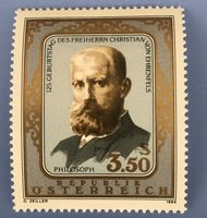 BRIEFMARKEN aus Österreich  Freiherr Christian von Ehrenfels