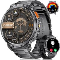 Smartwatch Herren HD Großes Display mit 2 Armbändern