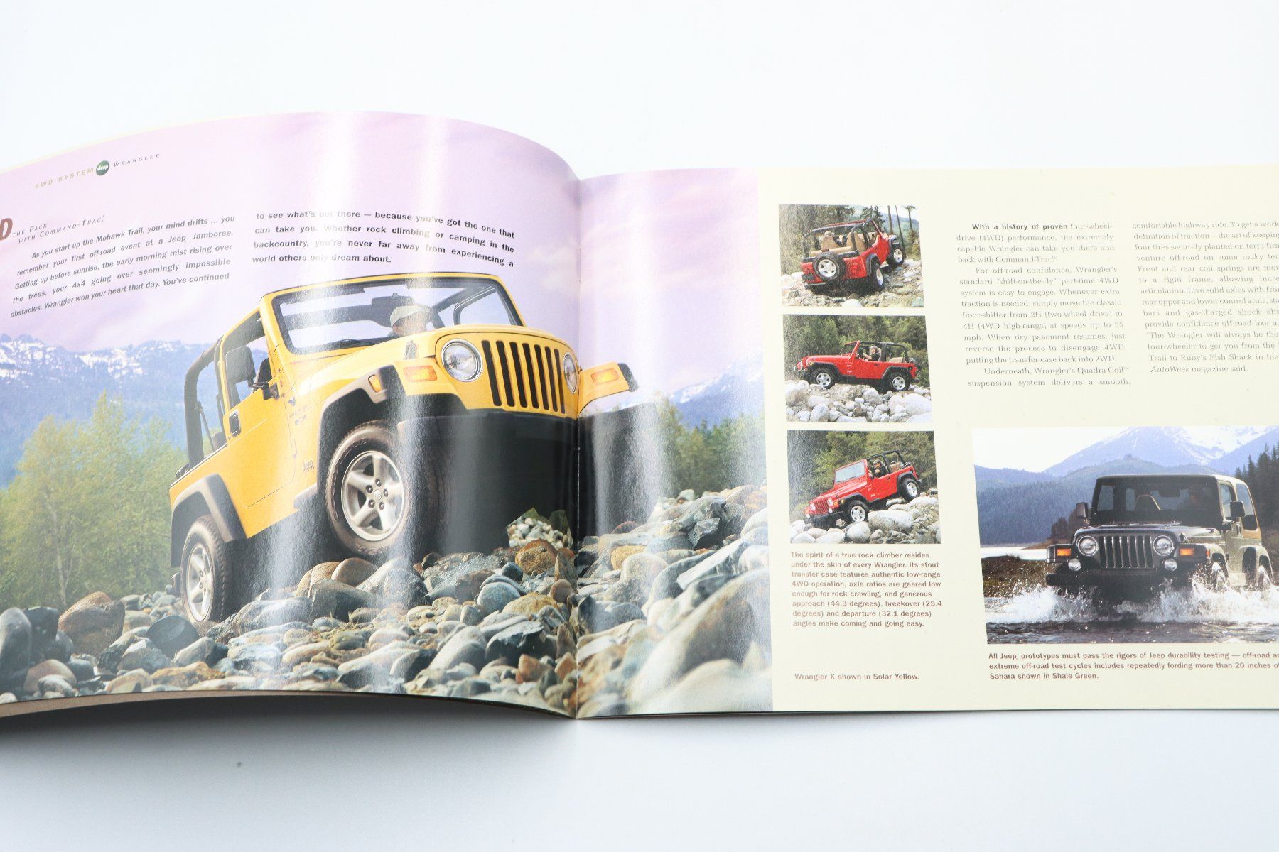 Jeep Documenti: Jeep Wrangler 2001 Prospekt – Usato da Bühl b.Aarberg venduto da Collectorpassions 4