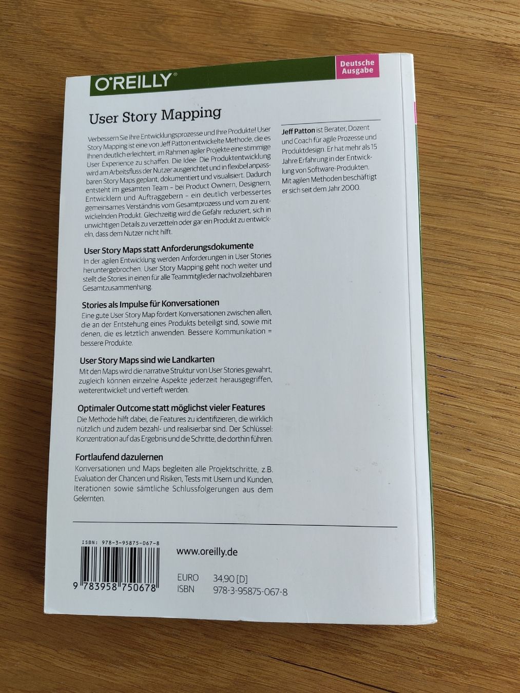 Libri: Fachbuch User Story Mapping von Jeff Patton – Usato da Brünisried venduto da Luxerli93 1