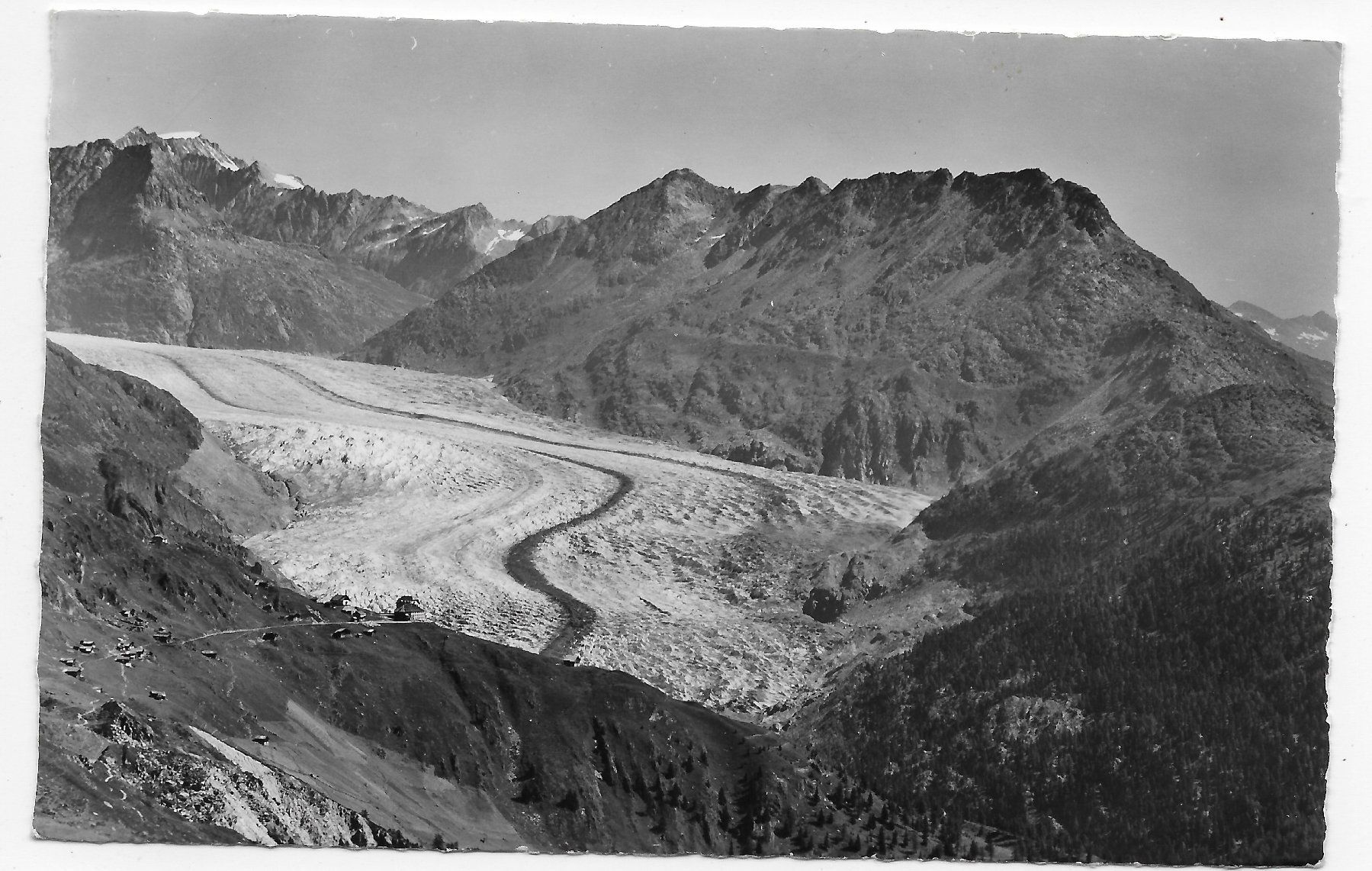 Cartoline postali: Grosser Aletschgletscher um 1939 – Usato da Hefenhofen venduto da Richsalz