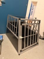 Hundetransportbox Aluminium 94.5x70x78.5 cm neu
