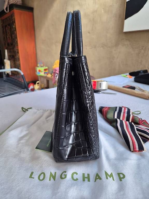 Borse da donna: Neuwertige Longchamp "Roseau Croco" Ledertasche & Seidentuch – Usato da Meilen venduto da jul_28tj 2