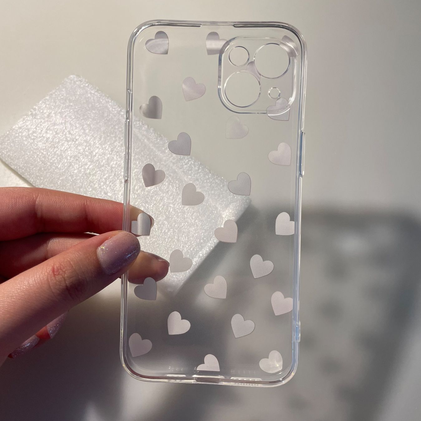 Apple Cover & Protezioni schermo: NEU: iPhone 13 Hülle transparent mit Herzen – Nuovo e nell'imballaggio originale da Bellach venduto da Lapislazuli_blues 4