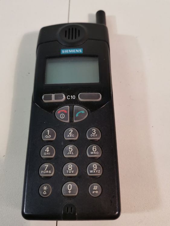 Aufblasbares Retro-Handy Von Smiffys – Schwarz, 76 Cm Lang, Für Partys Und Kostüme